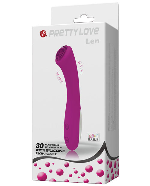 Shop for the Pretty Love Len Rechargeable Wand 30 Function - Purple at My Ruby Lips
