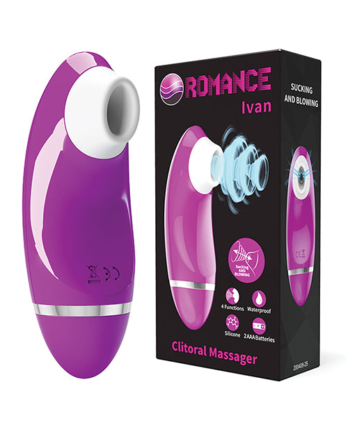 Shop for the Pretty Love Romance Ivan Sucking Clitoral Massager - Fuchsia at My Ruby Lips