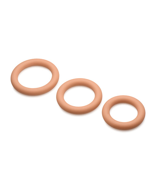 Shop for the Curve Toys Jock Silicone Cock Ring Set of 3 - Medium at My Ruby Lips