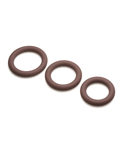 Shop for the Curve Toys Jock Silicone Cock Ring Set of 3 - Dark at My Ruby Lips