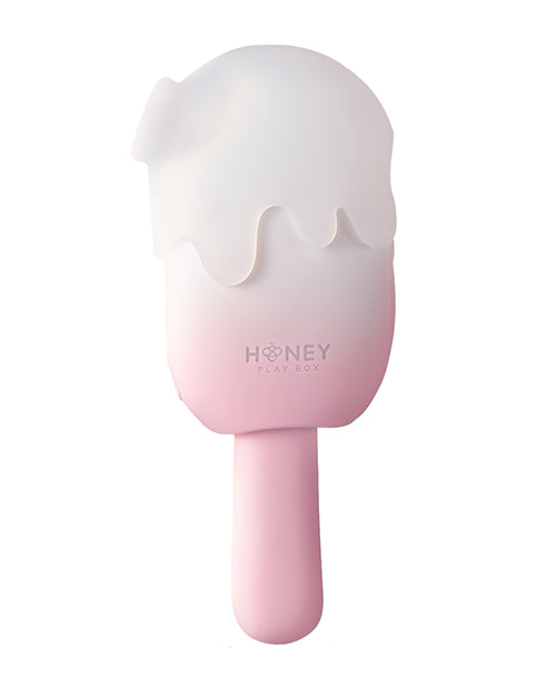 Shop for the Bite Me Sucking, Tapping & Vibrating Cream Pop Stimulator - Pink/White at My Ruby Lips