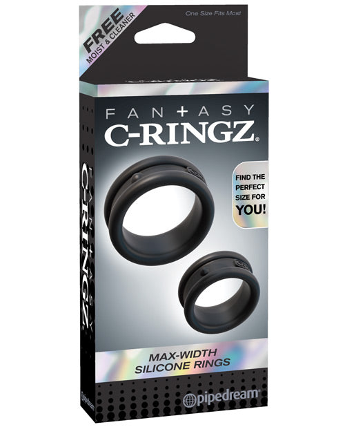Shop for the Fantasy C-Ringz Max Width Silicone Rings - Black at My Ruby Lips