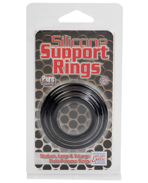 Shop for the Silicone Support Rings - Black at My Ruby Lips