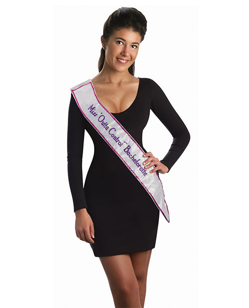 Shop for the "Flashing Bachelorette Party Sash - White" at My Ruby Lips