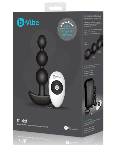 Shop for the B-vibe Remote Triplet Anal Beads: Ultimate Pleasure & Versatility at My Ruby Lips