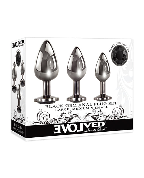 Shop for the "Black Gem Anal Plug Set: Ultimate Luxury" at My Ruby Lips