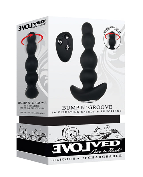 Evolved Bump N' Groove Vibrating Butt Plug - Black: Ultimate Dual Stimulation Pleasure