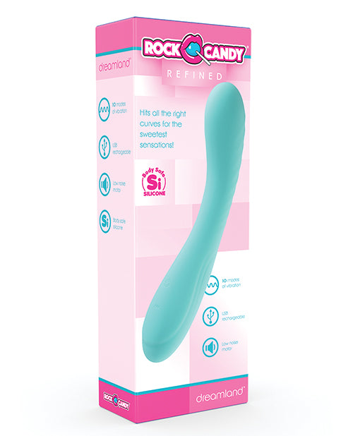Shop for the Rock Candy Dreamland G Spot Vibrator - Cali Blue: Ultimate Pleasure & Performance at My Ruby Lips