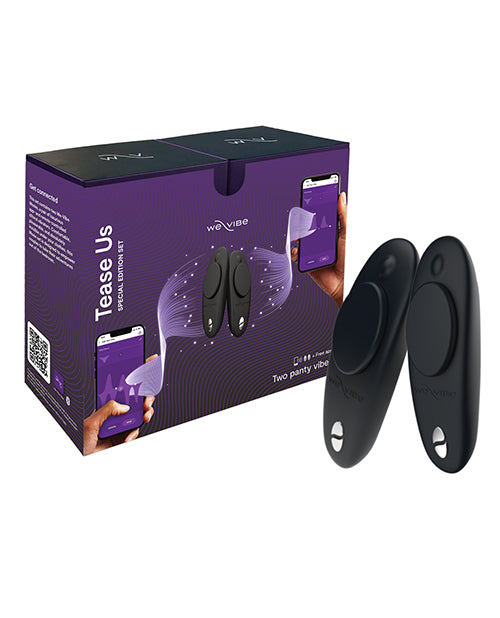 Shop for the We-Vibe Moxie & Moxie Tease Us Set - Black: Double the Pleasure! at My Ruby Lips