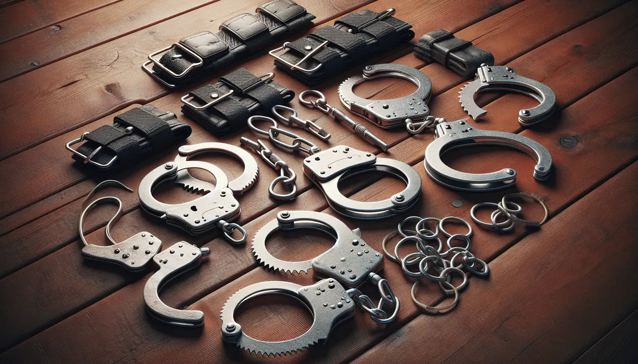 Restraints and handcuffs.