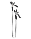 Spartacus Adjustable Micro Plier Nipple Clamps with Link Chain: Bold Sensory Pleasure