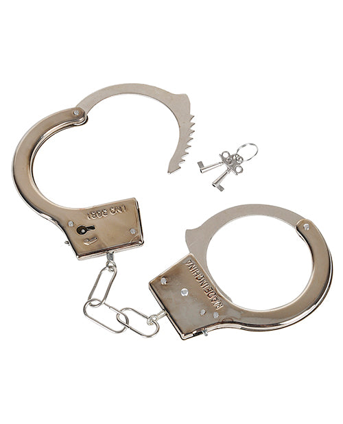 Deluxe Metal Handcuff Set Product Image.