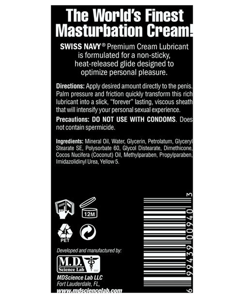 Swiss Navy Premium Masturbation Cream - Ultimate Pleasure Experience Product Image.