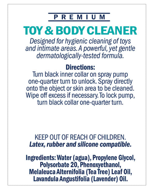 Limpiador corporal y de juguetes Swiss Navy: máxima limpieza Product Image.