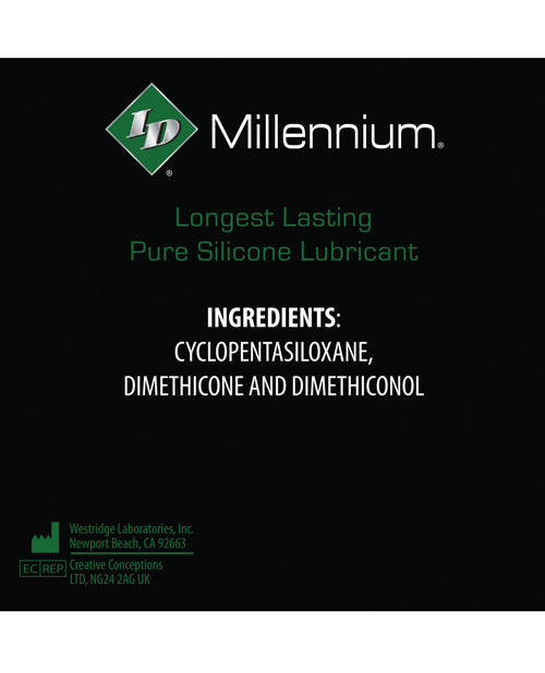 ID Millennium Silicone Lubricant: Long-lasting Pleasure & Hydration Product Image.
