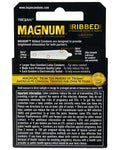 Trojan Magnum Ribbed Condoms - Heightened Stimulation (Box of 3)