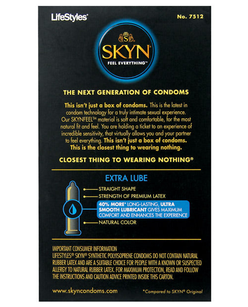 SKYN 超潤滑保險套 - 12 件裝 Product Image.