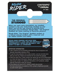 Paquete de condones con tachuelas Lifestyles Rough Rider - Paquete de 3