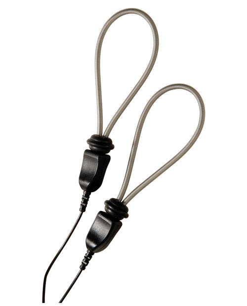 ElectraStim Metallic Adjustable E-Stim Cock Loops: Custom Fit for Electrifying Pleasure Product Image.