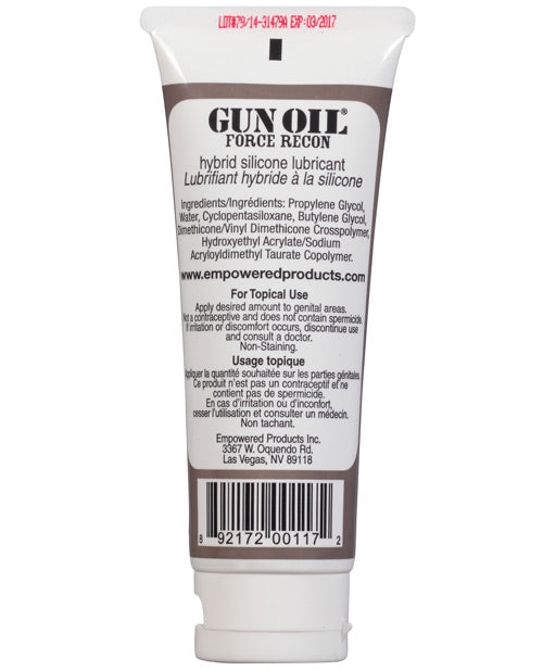 Gun Oil Force Recon Hybrid Silicone Lube - 3.3 oz Product Image.