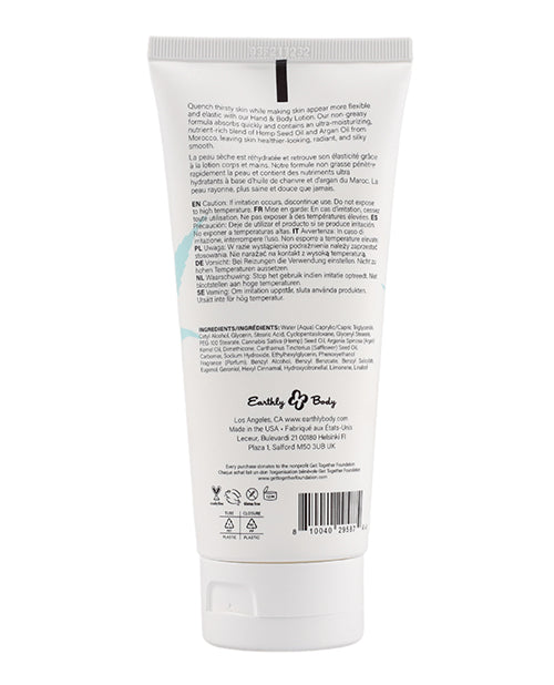 Earthly Body Tropical Monoi 手部和身體乳液 - 奢華保濕和異國香味 Product Image.