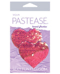 Pearl & White Color Changing Sequin Heart Nipple Pasties by Pastease®