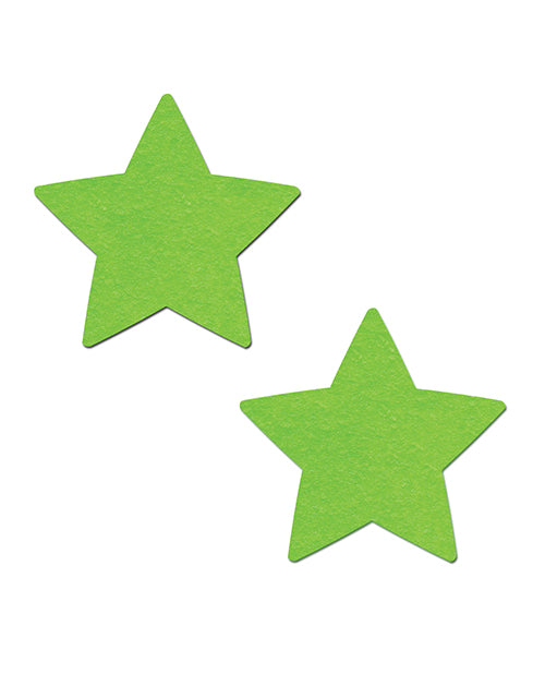 Glow-in-the-Dark Green Star Pastease Product Image.