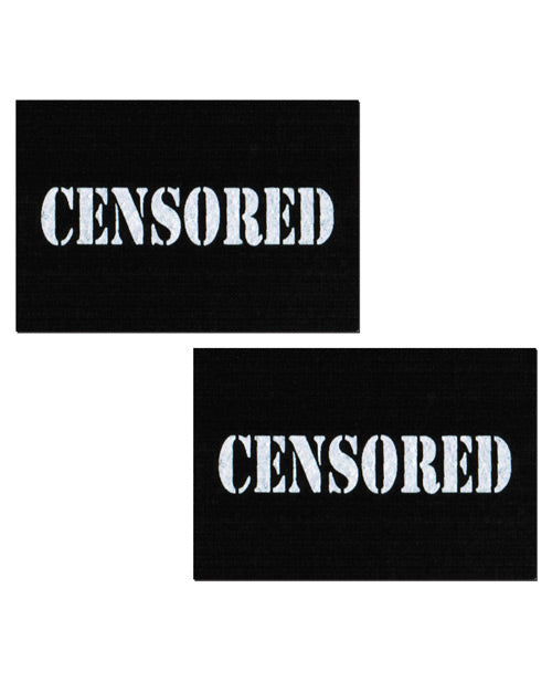 Censored Design Black/White Pasties Product Image.