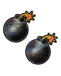 Pastease Premium Disco Bom - Black O/S Nipple Pasties