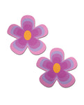 Pastease Premium Groovy Flower Purple Nipple Covers