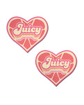 Pastease Premium Retro Heart Juicy Pink Grapefruit Nipple Pasties