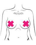 Pastease Basic Plus X 霓虹橘黑光反應乳頭罩