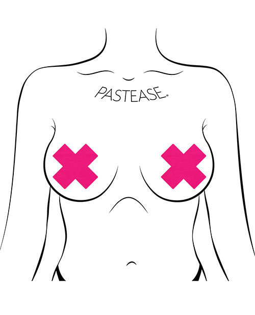 Pastease Basic Plus X 霓虹橘黑光反應乳頭罩 Product Image.