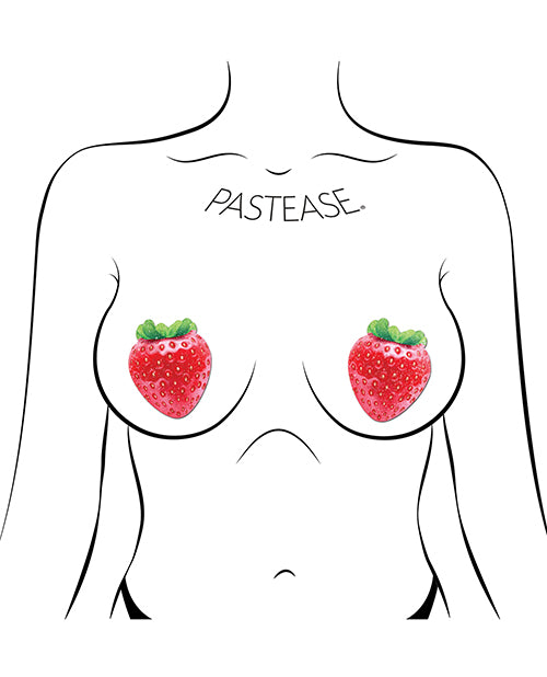 Pastease Premium Sparkly Juicy Berry Red Nipple Pasties Product Image.