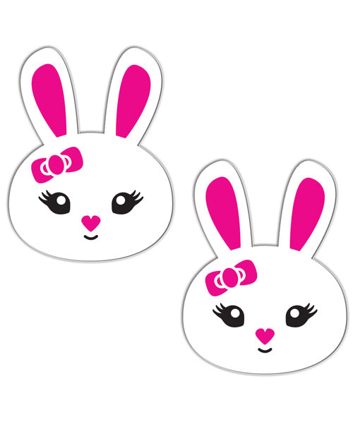 White Premium Bunny Nipple Covers Product Image.