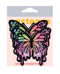 "Glitter Butterfly Nipple Covers - Multi-Color Sparkle"