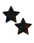 Pastease Coverage Disco Star - Black O/S Breast Covers