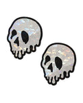 Pastease Shattered Glass Drip Skull - White/Black O/S