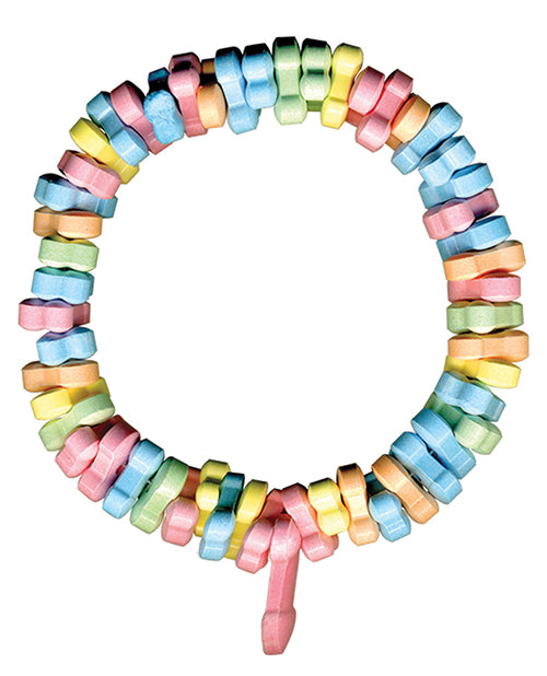 Rainbow Penis Candy Bracelet: A Cheeky Delight for the Bold Product Image.