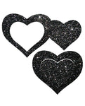 Glitter Peek A Boob Hearts: ¡Brilla con confianza!