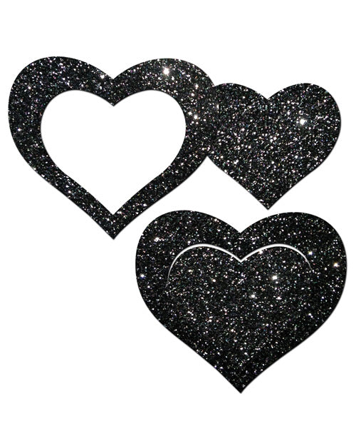 Glitter Peek A Boob Hearts: ¡Brilla con confianza! Product Image.