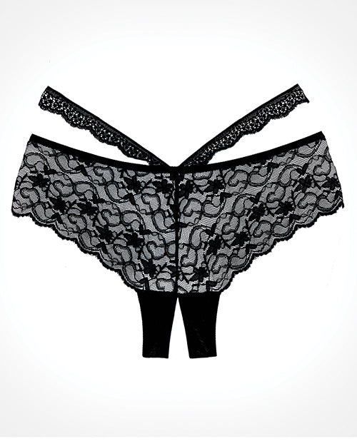 Adore Heartbreaker Panty: Sheer Lace & Strappy Design Product Image.