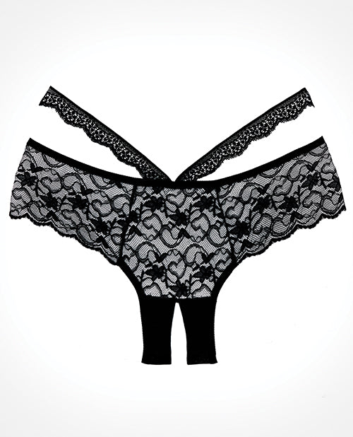 Panty Adore Heartbreaker: encaje transparente y diseño de tiras Product Image.