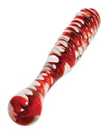 Adam & Eve Sweetheart Swirl Glass Dildo - Sensory Delight