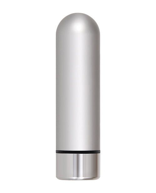 Adam & Eve 9-Speed Silver Metal Bullet Vibrator Product Image.