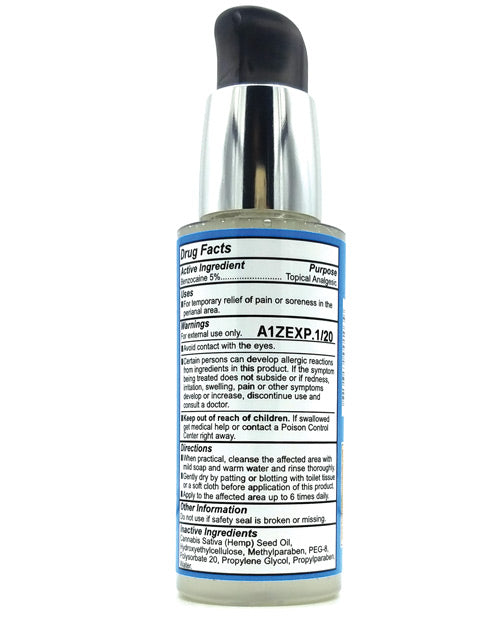 Lubricante desensibilizante anal Butt Eze con aceite de semilla de cáñamo Product Image.