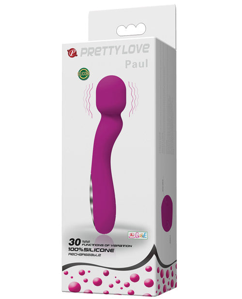 Shop for the Pretty Love Paul USB Rechargeable Wand - Fuchsia at My Ruby Lips