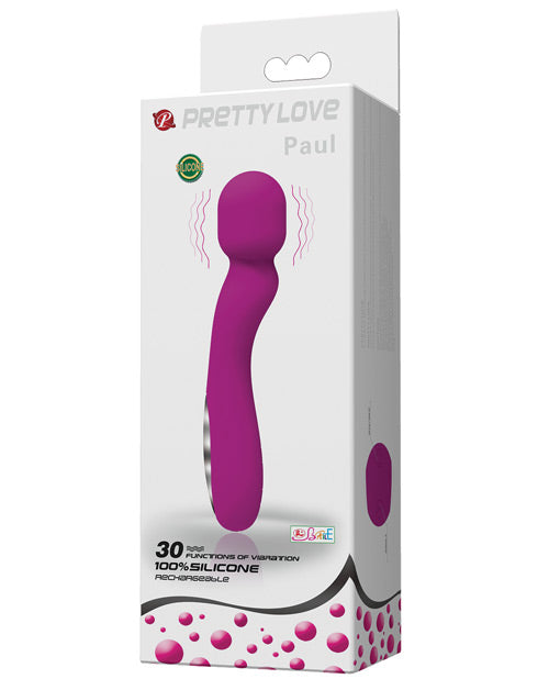 Pretty Love Paul USB Rechargeable Wand - Fuchsia: A Symphony of Pleasure - featured product image.