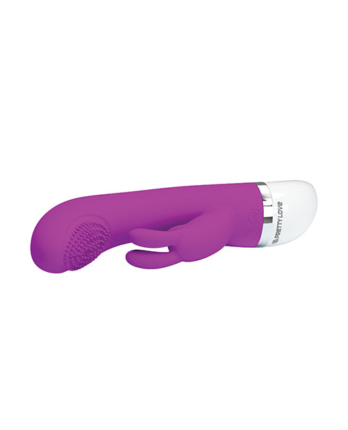 Pretty Love Christ Come Hither Rabbit - 7 Function Fuchsia Dual Motor Vibrator Product Image.