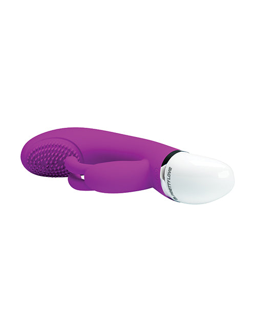 Pretty Love Christ Come Hither Rabbit - 7 Function Fuchsia Dual Motor Vibrator Product Image.